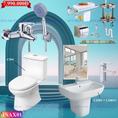 INAX01 - Combo phòng tắm inax 01, đầy đủ chọn bộ phòng tắm