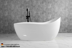 MW8213-170.MS - Bồn tắm massager cao cấp, chất liệu Acrylic. Kích thước: 1700 x 800 x 800(mm)