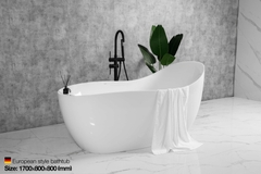MW8213-170.MS - Bồn tắm massager cao cấp, chất liệu Acrylic. Kích thước: 1700 x 800 x 800(mm)