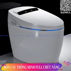 K6905A - Bồn cầu thông minh cao cấp full chức năng, tự động mở nắp, sấy khô, sưởi ấm ghế ngồi...