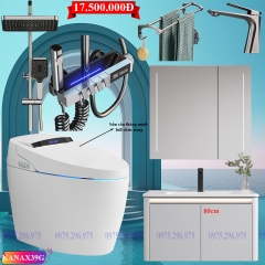 KANAX39 - Combo phòng tắm, bồn cầu thông minh, tủ chậu nhựa, sen cây bàn phím...