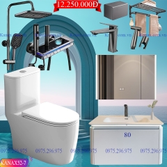KANAX52 - Combo trọn bộ phòng tắm cao cấp có tủ chậu nhựa (10-15tr)