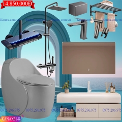 KANAX61 - Combo trọn bộ phòng tắm cao cấp, tủ chậu nhựa