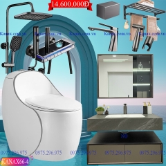 KANAX66A - Combo trọn bộ phòng tắm cao cấp