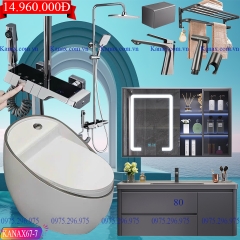 KANAX67A - Combo trọn bộ phòng tắm cao cấp
