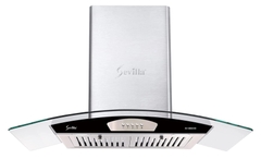Máy hút khử mùi phím cơ cao cấp Sevilla SV3388S1/90. Kích thước 900 x 500 x  (700-1000)mm (DxRxC)