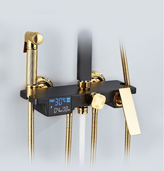 SC3319 - Sen cây hiển thị nhiệt độ 1 nút xoay màu đen cao cấp