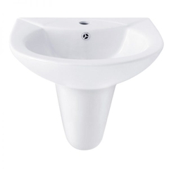 WIN01 - Combo trọn bộ phòng tắm, bồn cầu liền khối, chậu sứ treo, sen cây inox tròn...
