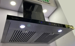 Máy hút khử mùi cảm ứng vẫy tay dày 6cm Sevilla SV-70T3. Kích thước 700 x 360 x  (700-1040)mm (DxRxC)