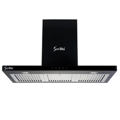 Máy hút khử mùi cảm ứng vẫy tay dày 6cm Sevilla SV-70T3. Kích thước 700 x 360 x  (700-1040)mm (DxRxC)