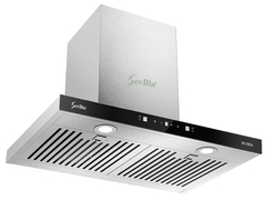 Máy hút khử mùi cảm ứng vẫy tay dày 4cm Sevilla SV-70T4. Kích thước 700 x 360 x  (700-1040)mm (DxRxC)