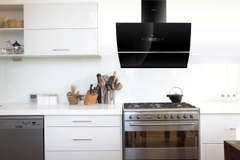 Máy hút khử mùi cảm ứng vẫy tay, tự động làm sạch cao cấp Sevilla SV-90K4. Kích thước 900 x 360 x  (700-1040)mm (DxRxC)