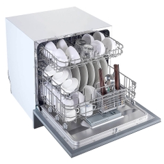 Máy rửa bát âm tủ cao cấp Sevilla SV-R08S. Rửa được 8-10 bộ bát đĩa, sấy nóng PTC, khử trùng tia cực tím UV