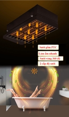 S126 - Máy sưởi nhà tắm chức năng 6in1 - Sưởi ấm, hút mùi, thông gió, quạt mát, sấy khô, chiếu sáng