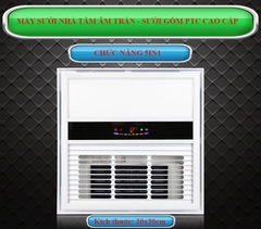 TLC-SAL-30×30 - Máy sưởi nhà tắm chức năng 5in1 - Sưởi ấm, hút mùi, thông gió, quạt mát, sấy khô, diệt khuẩn, chiếu sáng