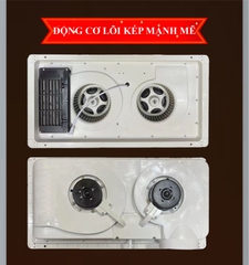 S111 - Máy sưởi nhà tắm chức năng 6in1 - Sưởi ấm, hút mùi, thông gió, quạt mát, sấy khô, chiếu sáng