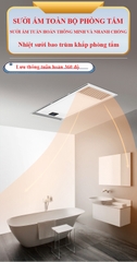 S108 - Máy sưởi nhà tắm chức năng 6in1 - Sưởi ấm, hút mùi, thông gió, quạt mát, sấy khô, chiếu sáng