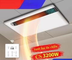 S122 - Máy sưởi nhà tắm chức năng 6in1 - Sưởi ấm, hút mùi, thông gió, quạt mát, sấy khô, diệt khuẩn, chiếu sáng