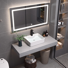 KANAX34 - Combo trọn bộ bồn cầu thông minh, bàn đá 2 tầng chống xước, sen cây bàn phím ghi xám...
