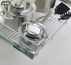 GT03 - Kệ bát đĩa cố định nan tròn nắp thùng cánh