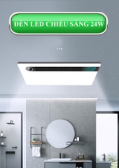 S122 - Máy sưởi nhà tắm chức năng 6in1 - Sưởi ấm, hút mùi, thông gió, quạt mát, sấy khô, diệt khuẩn, chiếu sáng
