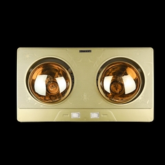 SK02T - Đèn sưởi treo tường nhà tắm 2 bóng thẳng cao cấp