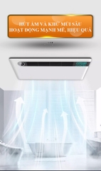 S122 - Máy sưởi nhà tắm chức năng 6in1 - Sưởi ấm, hút mùi, thông gió, quạt mát, sấy khô, diệt khuẩn, chiếu sáng