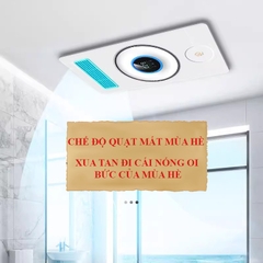 S121 - Máy sưởi nhà tắm chức năng 6in1 - Sưởi ấm, hút mùi, thông gió, quạt mát, sấy khô, chiếu sáng
