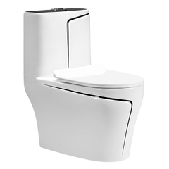 BỒN CẦU LIỀN KHỐI TRẮNG SỌC ĐEN KA5327
