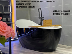 MW8213-170WB.MS - Bồn tắm massager cao cấp, chất liệu Acrylic. Kích thước: 1700 x 780 x 760(mm)