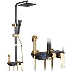 LX02 - Combo phòng tắm đen vàng cao cấp Luxury02