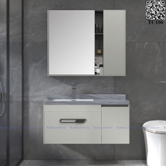 TC106 - Tủ chậu phòng tắm mặt đá , chậu liền mép cao cấp
