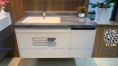 TC106 - Tủ chậu phòng tắm mặt đá , chậu liền mép cao cấp