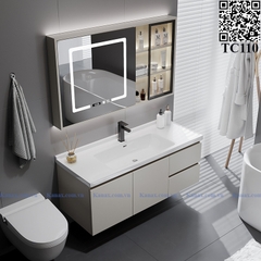 TC110 - Tủ chậu nhựa cao cấp, tủ gương led thông minh
