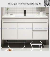 TC124 - Tủ chậu nhựa PVC cao cấp. KT: 48x100cm