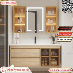 TC131 - Tủ chậu nhựa cao cấp. KT: 48x100cm
