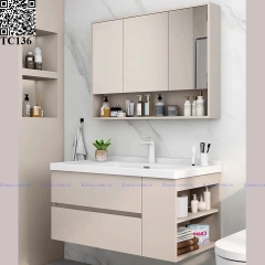 TC136 - Tủ chậu nhựa cao cấp. KT: 48x100cm