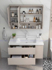 TC136 - Tủ chậu nhựa cao cấp. KT: 48x100cm