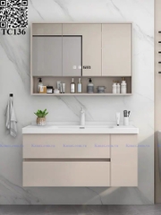 TC136 - Tủ chậu nhựa cao cấp. KT: 48x100cm