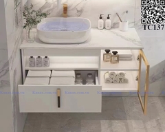 TC137 - Tủ chậu nhựa cao cấp. KT: 50x100cm