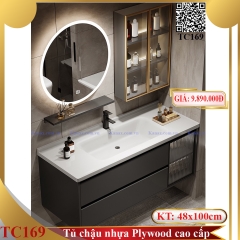 TC169 - Tủ chậu nhựa + inox cao cấp.