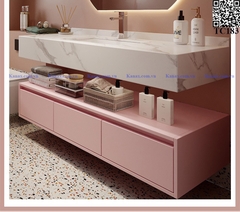TC183 - Tủ chậu màu hồng cao cấp