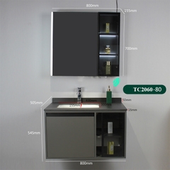 TỦ CHẬU NHỰA MẶT ĐÁ CHỐNG XƯỚC CHẬU SỨ ÂM TC2060