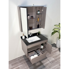 TỦ CHẬU NHỰA MẶT ĐÁ CHỐNG XƯỚC, CHẬU SỨ ÂM TC2069