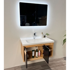 TỦ CHẬU NHỰA MẶT CHẬU SỨ LIỀN KHỐI TC2032