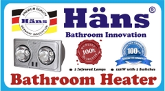 H2B - Đèn sưởi nhà tắm Hans 2 bóng H2B