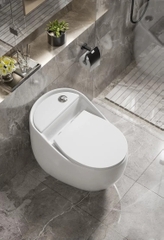 K8077 - Bồn cầu trứng trắng nhỏ cao cấp, men nano tuyết chống bám dính