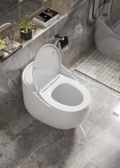 K8077 - Bồn cầu trứng trắng nhỏ cao cấp, men nano tuyết chống bám dính