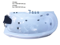 TP8004 - BỒN TẮM MASSAGER HÌNH QUẢ XOÀI 1 GỐI 3 MẶT YẾM 