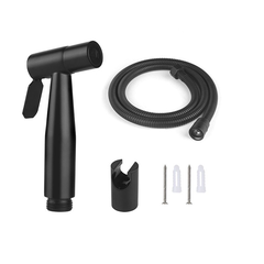 WIN12 - Combo trọn bộ phòng tắm, bồn cầu trứng liền khối,  chậu hươu treo, sen cây đen 3 nhấn...